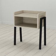Тумба модульна Ferrum-decor Джузі 540x450x320 метал Чорний ДСП Сонома 16 мм (FRD-102971) Тумба модульна Ferrum-decor Джузі 540x450x320 метал Чорний ДСП Сонома 16 мм (FRD-102971)