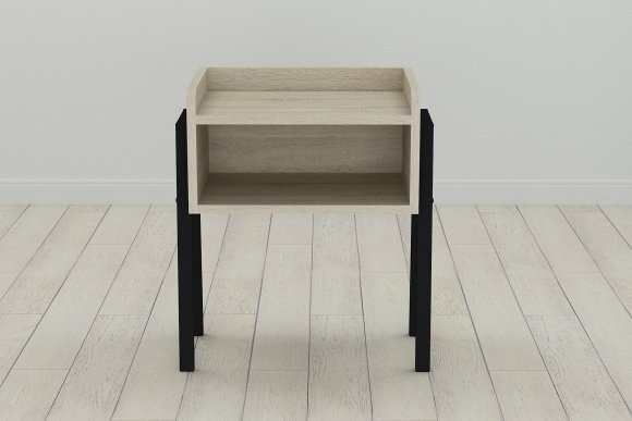 Тумба модульна Ferrum-decor Джузі 540x450x320 метал Чорний ДСП Сонома 16 мм (FRD-102971) Тумба модульна Ferrum-decor Джузі 540x450x320 метал Чорний ДСП Сонома 16 мм (FRD-102971)