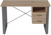 Письмовий стіл із ящиками Ferrum-decor Оскар 750x1200x700 метал Сірий ДСП Дуб Сан-Марино 16 мм (FRD-103269) Письмовий стіл із ящиками Ferrum-decor Оскар 750x1200x700 метал Сірий ДСП Дуб Сан-Марино 16 мм (FRD-103269)