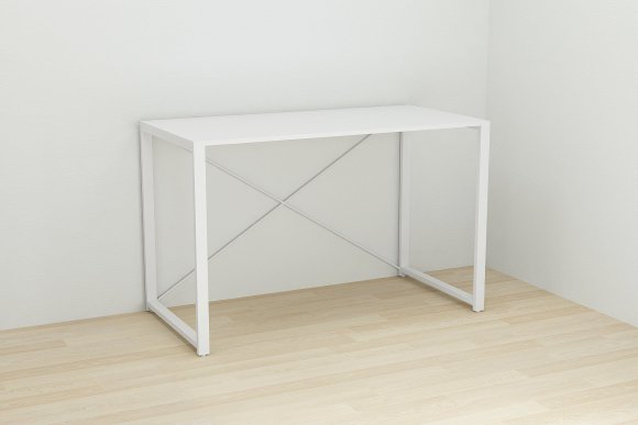 Письмовий стіл Ferrum-decor Серії Конект 75x120x600 білий ДСП Біле 16мм (FRD-104207)