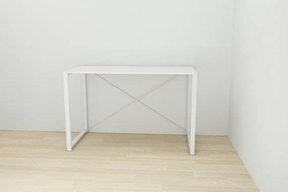 Письмовий стіл Ferrum-decor Серії Конект 75x120x600 білий ДСП Біле 16мм (FRD-104207)