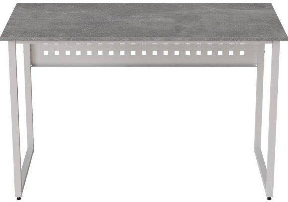 Стіл письмовий Майк Ferrum-decor 75x120x70 Білий метал ДСП Бетон 32 мм (FRD-106535) Стіл письмовий Майк Ferrum-decor 75x120x70 Білий метал ДСП Бетон 32 мм (FRD-106535)