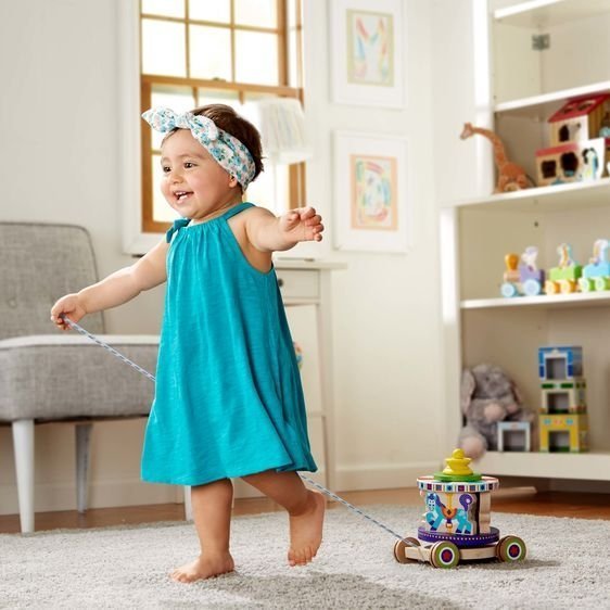 Перша дерев'яна іграшка Карусель MD13616 Перша дерев'яна іграшка Карусель MD13616