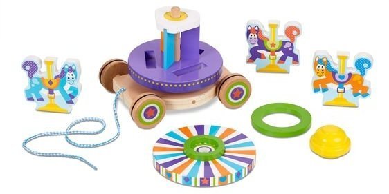 Перша дерев'яна іграшка Карусель MD13616 Перша дерев'яна іграшка Карусель MD13616