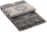 Плед жакард Олені новий 140х200 см сірий Плед жакард Олені новий 140х200 см сірий