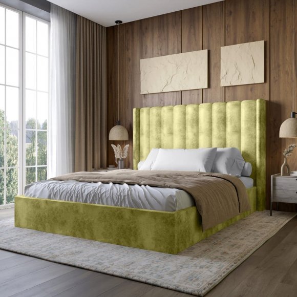 Двоспальне ліжко LION Ніно 180x200 см SILK 202 Авокадо (LION-041403) Двоспальне ліжко LION Ніно 180x200 см SILK 202 Авокадо (LION-041403)