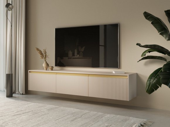 Тумба під ТВ Perfect Home Роял / Royal RTV180 3-дверна Бежевий (PFH-091293) Тумба під ТВ Perfect Home Роял / Royal RTV180 3-дверна Бежевий (PFH-091293)