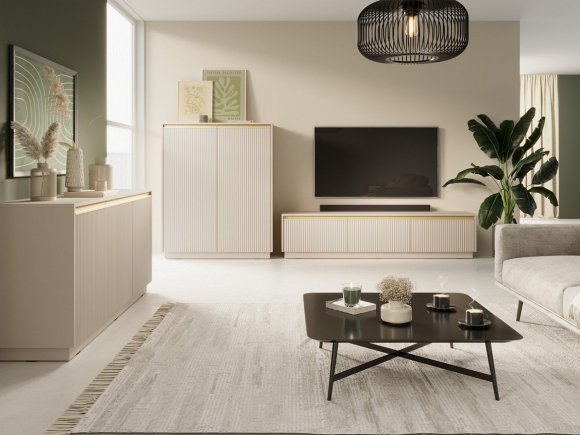 Тумба під ТВ Perfect Home Роял / Royal RTV180 3-дверна Бежевий (PFH-091293) Тумба під ТВ Perfect Home Роял / Royal RTV180 3-дверна Бежевий (PFH-091293)