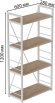 Етажерка 4/60 Ferrum-decor Серії Конект 120x60x28 білий ДСП Дуб Сан-Марино 16мм (FRD-104243) Етажерка 4/60 Ferrum-decor Серії Конект 120x60x28 білий ДСП Дуб Сан-Марино 16мм (FRD-104243)