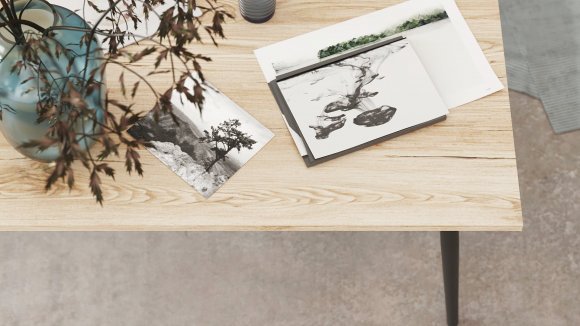 Стіл журнальний Монтана Ferrum-decor 45x100x50 Чорний метал ДСП Дуб Сан-Марино 16 мм (FRD-106716)
