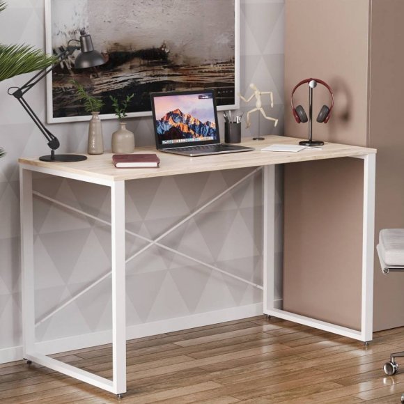 Письмовий стіл Ferrum-decor Серії Конект 75x120x60 білий ДСП Дуб Сан-Марино 16мм (FRD-104208) Письмовий стіл Ferrum-decor Серії Конект 75x120x60 білий ДСП Дуб Сан-Марино 16мм (FRD-104208)
