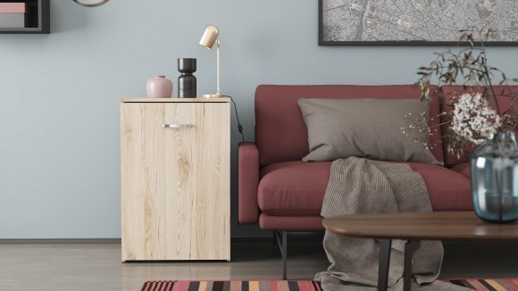 Стіл-тумба трансформер Смарт 1/1 Ferrum-decor 750x1450x500 ДСП Дуб Сан-Марино 16 мм (FRD-105068)