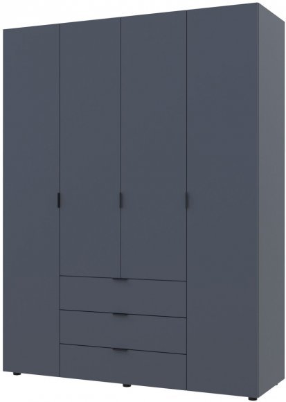 Шафа розпашна для одягу Doros Гелар 155х49,5х203,4 см Графіт (DRS-011109) Шафа розпашна для одягу Doros Гелар 155х49,5х203,4 см Графіт (DRS-011109)