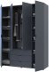 Шафа розпашна для одягу Doros Гелар 155х49,5х203,4 см Графіт (DRS-011109) Шафа розпашна для одягу Doros Гелар 155х49,5х203,4 см Графіт (DRS-011109)