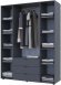 Шафа розпашна для одягу Doros Гелар 155х49,5х203,4 см Графіт (DRS-011109) Шафа розпашна для одягу Doros Гелар 155х49,5х203,4 см Графіт (DRS-011109)