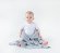Бамбуковий плетений плед Classic 120х100 см Glamorous Grey lullalove-3073