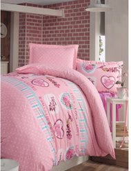 Постільна білизна ранфорс Romantic V1 євро 200х220 см