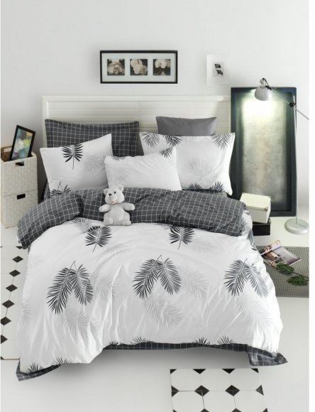 Постільна білизна Home Perfect Ranforce Jolly білий сімейний 145х210 см