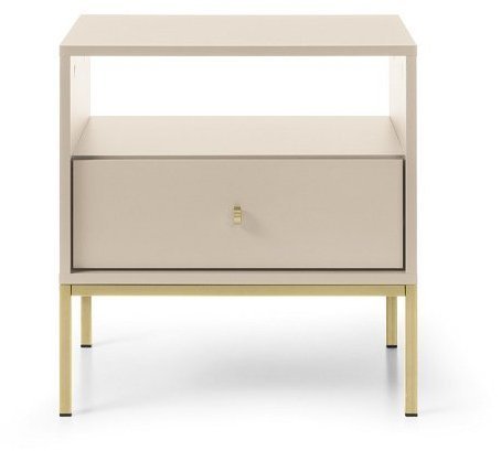 Тумба приліжкова Perfect Home Моно / Mono з 1 шухлядою та золотими ніжками MS54 Беж пісочний (PFH-091213) Тумба приліжкова Perfect Home Моно / Mono з 1 шухлядою та золотими ніжками MS54 Беж пісочний (PFH-091213)
