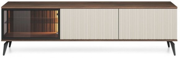 Тумба під ТВ з підсвіткою Вічі / Vici RTV180 3-дверна Горіх/кашемір Perfect Home Польща (PFH-091295) Тумба під ТВ з підсвіткою Вічі / Vici RTV180 3-дверна Горіх/кашемір Perfect Home Польща (PFH-091295)