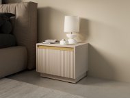 Тумба приліжкова Perfect Home Роял / Royal S54 з 1 шухлядою Бежевий (PFH-091296) Тумба приліжкова Perfect Home Роял / Royal S54 з 1 шухлядою Бежевий (PFH-091296)