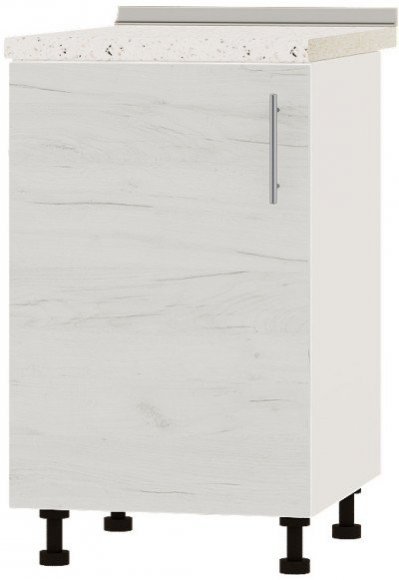 Кухонний модуль Оптіма Низ Н83-500 Білий/Дуб Крафт Білий (без стільниці) 500х461х820 мм (DTM-072534)
