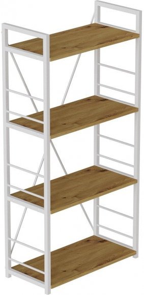 Етажерка 4/60 Ferrum-decor Серії Конект 120x60x28 білий ДСП Дуб Артизан 16мм (FRD-104244) Етажерка 4/60 Ferrum-decor Серії Конект 120x60x28 білий ДСП Дуб Артизан 16мм (FRD-104244)