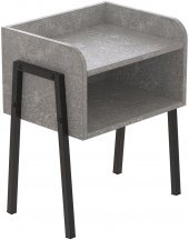 Тумба модульна Ferrum-decor Джузі 540x450x320 метал Чорний ДСП Бетон 16 мм (FRD-102974) Тумба модульна Ferrum-decor Джузі 540x450x320 метал Чорний ДСП Бетон 16 мм (FRD-102974)