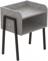 Тумба модульна Ferrum-decor Джузі 540x450x320 метал Чорний ДСП Бетон 16 мм (FRD-102974) Тумба модульна Ferrum-decor Джузі 540x450x320 метал Чорний ДСП Бетон 16 мм (FRD-102974)