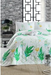 Покривало простьобане з наволочкою Enlora Home Arta yesil зелений 180х225 см svt-2000022283472 Покривало простьобане з наволочкою Enlora Home Arta yesil зелений 180х225 см svt-2000022283472