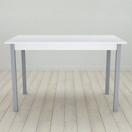 Стіл кухонний Ferrum-decor Маріо 75x120x60 Сірий ДСП Біле 16мм (FRD-106200)