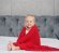 Бамбуковий плетений плед Classic 120х100 см Red lullalove-5169