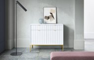 Комод Perfect Home Нова / Nova 2-дверний з 2 шухлядами і золотими ніжками KSZ104 Білий (PFH-091217) Комод Perfect Home Нова / Nova 2-дверний з 2 шухлядами і золотими ніжками KSZ104 Білий (PFH-091217)
