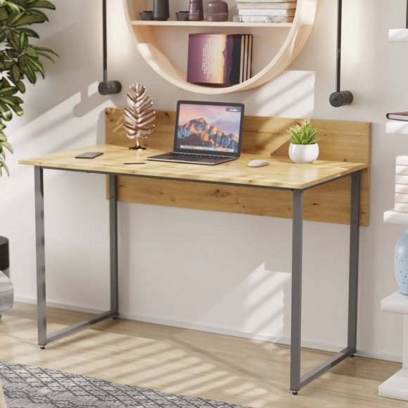 Комп'ютерний стіл Ferrum-decor Скай 75x140x70 сірий ДСП Дуб Сан-Марино 16мм (FRD-101584)