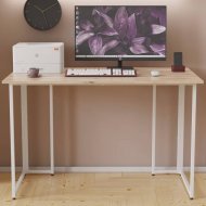 Комп'ютерний стіл Ferrum-decor Ханна 75x100x60 білий ДСП Дуб Сан-Марино 16мм (FRD-103993)