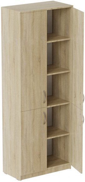 Шафа Анжело Ferrum-decor 5 полиць 4 двері 1900x800x380 ДСП Дуб Сонома 16 мм (FRD-105058) Шафа Анжело Ferrum-decor 5 полиць 4 двері 1900x800x380 ДСП Дуб Сонома 16 мм (FRD-105058)