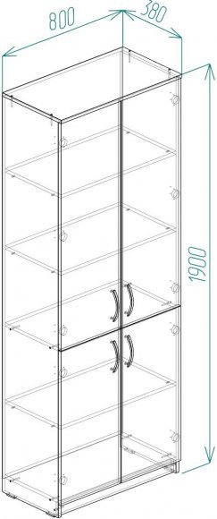 Шафа Анжело Ferrum-decor 5 полиць 4 двері 1900x800x380 ДСП Дуб Сонома 16 мм (FRD-105058) Шафа Анжело Ferrum-decor 5 полиць 4 двері 1900x800x380 ДСП Дуб Сонома 16 мм (FRD-105058)