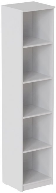 Пенал Анжело Ferrum-decor на 5 полиць 1900x400x380 ДСП Біле 16 мм (FRD-104899) Пенал Анжело Ferrum-decor на 5 полиць 1900x400x380 ДСП Біле 16 мм (FRD-104899)