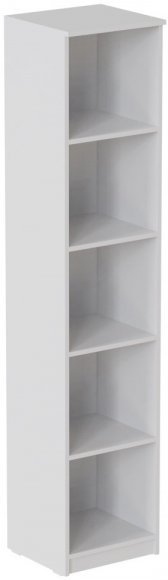 Пенал Анжело Ferrum-decor на 5 полиць 1900x400x380 ДСП Біле 16 мм (FRD-104899) Пенал Анжело Ferrum-decor на 5 полиць 1900x400x380 ДСП Біле 16 мм (FRD-104899)