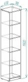 Пенал Анжело Ferrum-decor на 5 полиць 1900x400x380 ДСП Біле 16 мм (FRD-104899) Пенал Анжело Ferrum-decor на 5 полиць 1900x400x380 ДСП Біле 16 мм (FRD-104899)