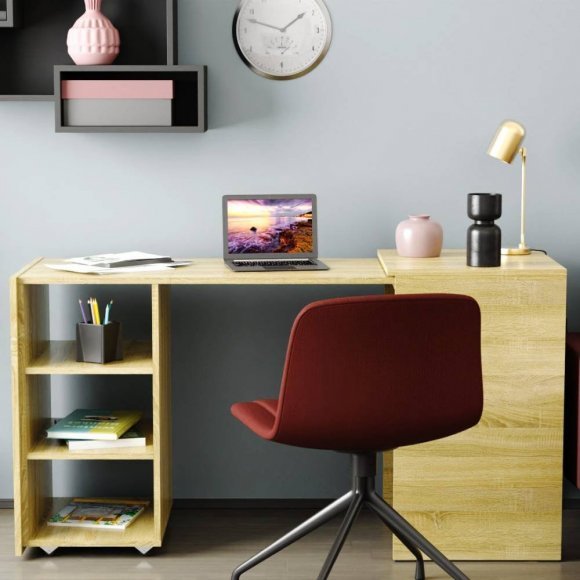 Стіл-тумба трансформер Смарт 1/1 Ferrum-decor 750x1450x500 ДСП Дуб Сонома 16 мм (FRD-105070) Стіл-тумба трансформер Смарт 1/1 Ferrum-decor 750x1450x500 ДСП Дуб Сонома 16 мм (FRD-105070)