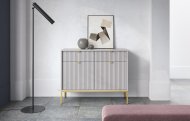 Комод Perfect Home Нова / Nova 2-дверний з 2 шухлядами і золотими ніжками KSZ104 Сірий (PFH-091220) Комод Perfect Home Нова / Nova 2-дверний з 2 шухлядами і золотими ніжками KSZ104 Сірий (PFH-091220)