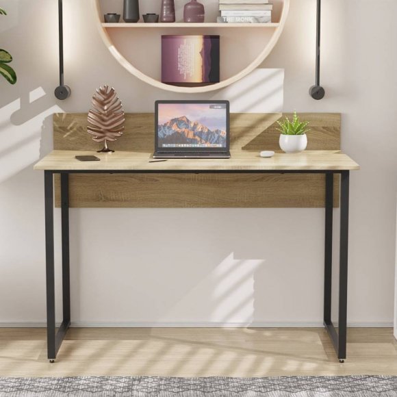 Письмовий стіл Ferrum-decor Скай 75x100x60 чорний ДСП Дуб Сонома 16мм (FRD-103612)