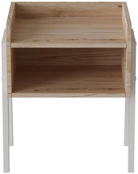 Тумба модульна Ferrum-decor Джузі 540x450x320 метал Білий ДСП Дуб Сан-Марино 16 мм (FRD-102976) Тумба модульна Ferrum-decor Джузі 540x450x320 метал Білий ДСП Дуб Сан-Марино 16 мм (FRD-102976)