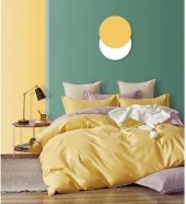 Постільна білизна сатин Basic жовтий євро svt-2000022299046