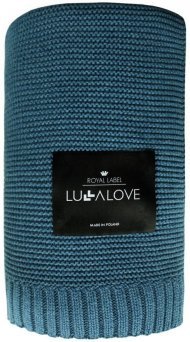 Бамбуковий плетений плед Classic 120х100 см Petrol lullalove-5602 Бамбуковий плетений плед Classic 120х100 см Petrol lullalove-5602