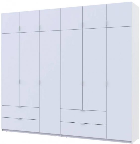 Шафа для одягу Doros Лукас Біла 3+3 ДСП 270х50х240 DRS-011685 (42005114) Шафа для одягу Doros Лукас Біла 3+3 ДСП 270х50х240 DRS-011685 (42005114)