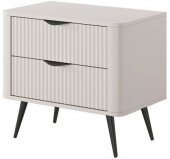 Тумба приліжкова Perfect Home Ланте / Lante з 2 шухлядами і чорними ніжками 2S Беж (PFH-091185) Тумба приліжкова Perfect Home Ланте / Lante з 2 шухлядами і чорними ніжками 2S Беж (PFH-091185)