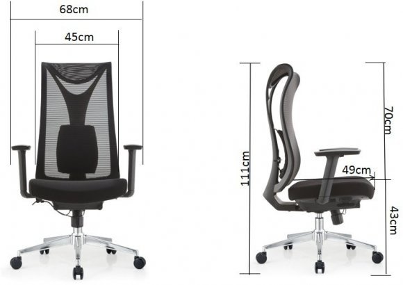 Крісло комп'ютерне HQOC-17-G Perfect Home Сірий (PFH-092088) Крісло комп'ютерне HQOC-17-G Perfect Home Сірий (PFH-092088)