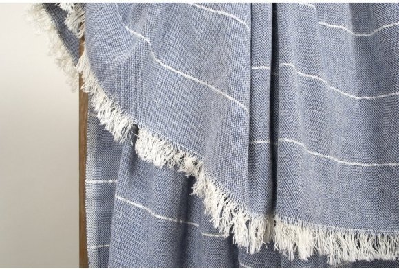 Плед-накидка Gleam denim синій 120х165 см 2000022200899 Плед-накидка Gleam denim синій 120х165 см 2000022200899